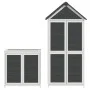 Cobertizos para herramientas de jardín 2 pzas madera pino gris de vidaXL, Cobertizos - Ref: Foro24-172250, Precio: 345,31 €, ...