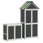 Cobertizos para herramientas de jardín 2 pzas madera pino gris de vidaXL, Cobertizos - Ref: Foro24-172250, Precio: 345,31 €, ...