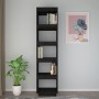 Estantería/divisor de espacios madera pino negro 40x35x167 cm en Librerías y estanterías | Comprar online en Foru.es