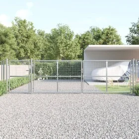 Garden mesh door silver galvanized steel 500x175cm by vidaXL, garden gates - Ref: Foro24-154558, Price: 653,33 €, Discount: %