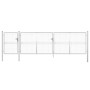 Puerta de malla de jardín acero galvanizado plateado 500x175cm de vidaXL, Puertas de jardín - Ref: Foro24-154558, Precio: 665...