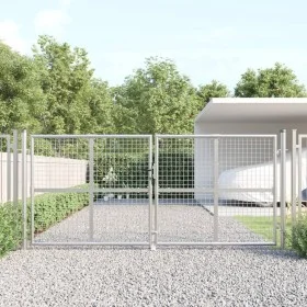 Garden mesh door silver galvanized steel 300x175cm by vidaXL, garden gates - Ref: Foro24-154531, Price: 351,38 €, Discount: %