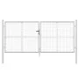 Gartengittertür aus silber verzinktem Stahl, 300 x 175 cm von vidaXL, Gartentore - Ref: Foro24-154531, Preis: 351,38 €, Rabat...