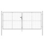 Puerta de malla de jardín acero galvanizado plateado 300x175cm de vidaXL, Puertas de jardín - Ref: Foro24-154531, Precio: 356...