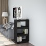 Estantería/divisor de espacios madera pino negro 60x35x103 cm en Librerías y estanterías | Comprar online en Foru.es