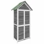 Cobertizo herramientas jardín madera pino gris 89x52,5x175 cm de vidaXL, Cobertizos - Ref: Foro24-172244, Precio: 223,32 €, D...