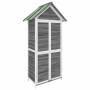 Cobertizo herramientas jardín madera pino gris 89x52,5x175 cm de vidaXL, Cobertizos - Ref: Foro24-172244, Precio: 239,42 €, D...