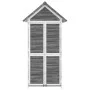 Cobertizo herramientas jardín madera pino gris 89x52,5x175 cm de vidaXL, Cobertizos - Ref: Foro24-172244, Precio: 223,32 €, D...