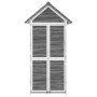 Cobertizo herramientas jardín madera pino gris 89x52,5x175 cm de vidaXL, Cobertizos - Ref: Foro24-172244, Precio: 239,42 €, D...