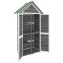 Cobertizo herramientas jardín madera pino gris 89x52,5x175 cm de vidaXL, Cobertizos - Ref: Foro24-172244, Precio: 223,32 €, D...