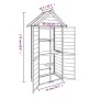 Cobertizo herramientas jardín madera pino gris 89x52,5x175 cm de vidaXL, Cobertizos - Ref: Foro24-172244, Precio: 223,32 €, D...