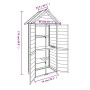 Cobertizo herramientas jardín madera pino gris 89x52,5x175 cm de vidaXL, Cobertizos - Ref: Foro24-172244, Precio: 239,42 €, D...