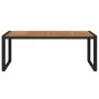 Mesa de jardín con patas en U madera maciza acacia 200x90x75 cm de vidaXL, Mesas de jardín - Ref: Foro24-319518, Precio: 284,...