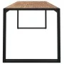 Mesa de jardín con patas en U madera maciza acacia 200x90x75 cm de vidaXL, Mesas de jardín - Ref: Foro24-319518, Precio: 284,...