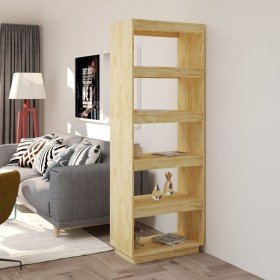 Estantería/divisor de espacios madera maciza pino 60x35x167 cm en Librerías y estanterías | Comprar online en Foru.es