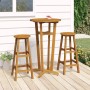 Juego de bar 3 piezas madera maciza acacia de vidaXL, Conjuntos de jardín - Ref: Foro24-319699, Precio: 162,22 €, Descuento: %