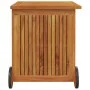 Caja de almacenaje de jardín ruedas acacia maciza 60x50x58 cm de vidaXL, Cajas de almacenaje para exteriores - Ref: Foro24-31...