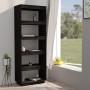 Estantería/divisor de espacios madera pino negro 60x35x167 cm en Librerías y estanterías | Comprar online en Foru.es