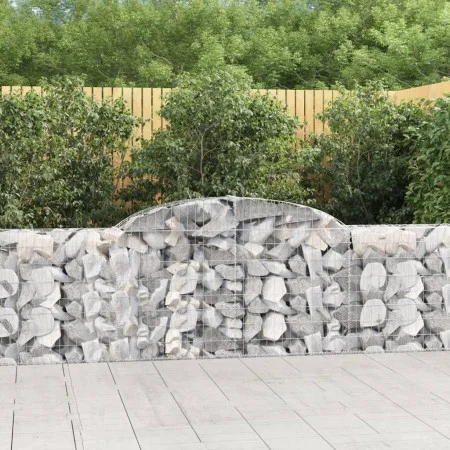 Galvanized iron arch-shaped gabion basket 300x30x80/100cm by vidaXL, Pots and planters - Ref: Foro24-153504, Price: 81,01 €, ...