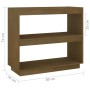 Estantería de madera maciza de pino marrón miel 80x35x71 cm en Librerías y estanterías | Comprar online en Foru.es