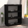 Estantería/divisor de espacios madera pino negro 80x35x103 cm en Librerías y estanterías | Comprar online en Foru.es