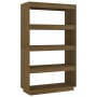 Estantería/divisor de espacios pino marrón miel 80x35x135 cm en Librerías y estanterías | Comprar online en Foru.es