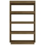 Estantería/divisor de espacios pino marrón miel 80x35x135 cm en Librerías y estanterías | Comprar online en Foru.es