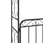 Arco de jardín con puerta acero negro 108x45x235 cm de vidaXL, Pérgolas, arcos y enrejados de jardín - Ref: Foro24-319352, Pr...