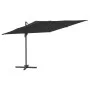 Sombrilla colgante con poste de aluminio negro 400x300 cm de vidaXL, Sombrillas - Ref: Foro24-319920, Precio: 220,12 €, Descu...