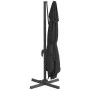 Sombrilla colgante con poste de aluminio negro 400x300 cm de vidaXL, Sombrillas - Ref: Foro24-319920, Precio: 220,12 €, Descu...