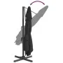 Sombrilla colgante con poste de aluminio negro 400x300 cm de vidaXL, Sombrillas - Ref: Foro24-319920, Precio: 220,12 €, Descu...
