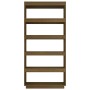 Estantería/divisor de espacios pino marrón miel 80x35x167 cm en Librerías y estanterías | Comprar online en Foru.es