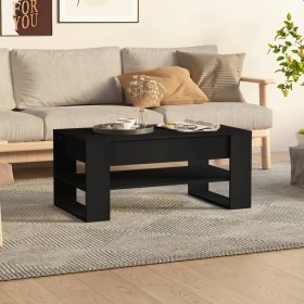 Mesa de centro madera de ingeniería negro 102x55x45 cm en Mesas de centro | Comprar online en Foru.es
