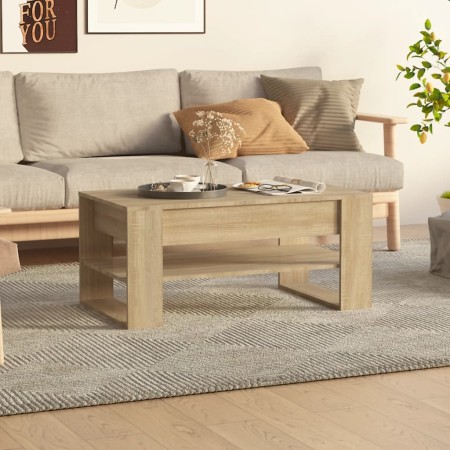 Mesa de centro madera de ingeniería roble Sonoma 102x55x45 cm en Mesas de centro | Comprar online en Foru.es