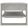 Mesa de centro madera contrachapada gris hormigón 102x55x45 cm en Mesas de centro | Comprar online en Foru.es