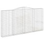 Cesta gaviones forma arco hierro galvanizado 400x30x200/220 cm de vidaXL, Maceteros y jardineras - Ref: Foro24-153530, Precio...