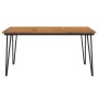 Mesa de jardín con patas en U madera maciza acacia 160x80x75 cm de vidaXL, Mesas de jardín - Ref: Foro24-319520, Precio: 209,...