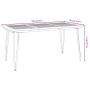 Mesa de jardín con patas en U madera maciza acacia 160x80x75 cm de vidaXL, Mesas de jardín - Ref: Foro24-319520, Precio: 209,...