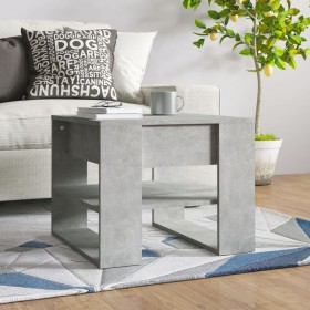 Mesa de centro madera de ingeniería gris hormigón 55,5x55x45 cm en Mesas de centro | Comprar online en Foru.es