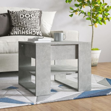 Mesa de centro madera de ingeniería gris hormigón 55,5x55x45 cm en Mesas de centro | Comprar online en Foru.es