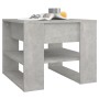 Mesa de centro madera de ingeniería gris hormigón 55,5x55x45 cm en Mesas de centro | Comprar online en Foru.es