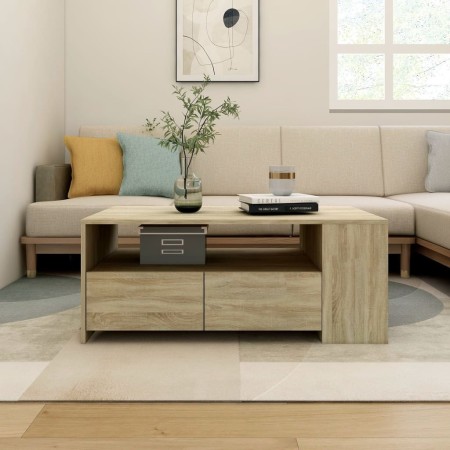 Mesa de centro madera de ingeniería roble Sonoma 102x55x42 cm en Mesas de centro | Comprar online en Foru.es