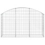 Cesta de gaviones forma arco hierro galvanizado 150x30x80/100cm de vidaXL, Maceteros y jardineras - Ref: Foro24-153444, Preci...