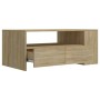 Mesa de centro madera de ingeniería roble Sonoma 102x55x42 cm en Mesas de centro | Comprar online en Foru.es