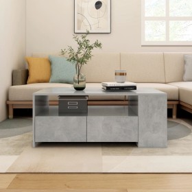 Mesa de centro madera de ingeniería gris hormigón 102x55x42 cm en Mesas de centro | Comprar online en Foru.es