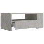 Mesa de centro madera de ingeniería gris hormigón 102x55x42 cm en Mesas de centro | Comprar online en Foru.es