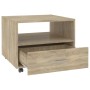 Mesa de centro madera de ingeniería roble Sonoma 55x55x40 cm en Mesas de centro | Comprar online en Foru.es