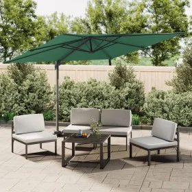 Hanging umbrella with green aluminum pole 400x300 cm by vidaXL, Umbrellas - Ref: Foro24-319914, Price: 204,49 €, Discount: %