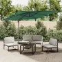 Sombrilla colgante con poste de aluminio verde 400x300 cm de vidaXL, Sombrillas - Ref: Foro24-319914, Precio: 204,49 €, Descu...