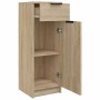 Armario de baño madera contrachapada roble Sonoma 32x33,5x90 cm en Armarios y almacenamiento | Comprar online en Foru.es